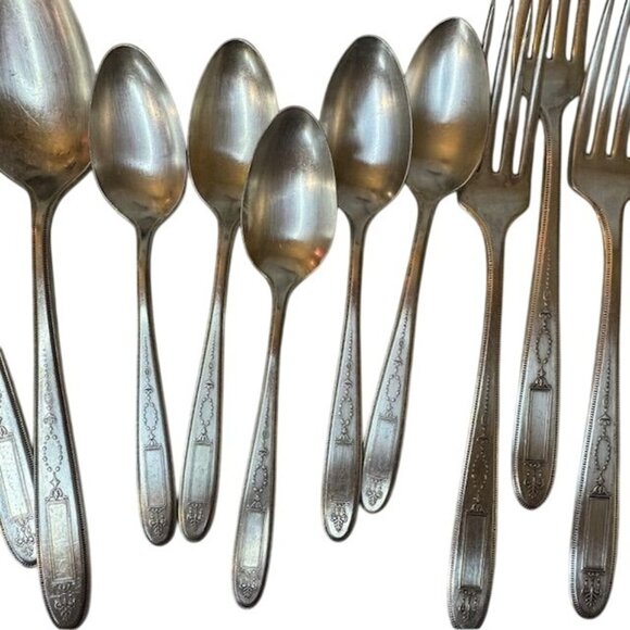 Silverplated Stainless Steel Flatware Set 27-Piece Service For Six - Picture 13 of 13